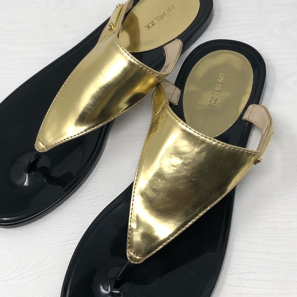 Rachel Zoe Shoes - Rachel Zoe | Women’s Gold Metallic Jelly Sandals